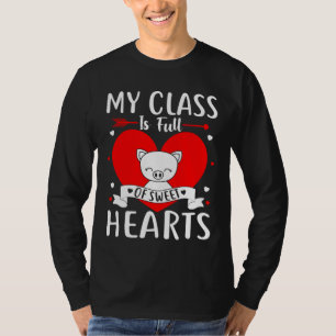 T-shirt Ma Classe Est Pleine De Coeurs Sucrés Valentine