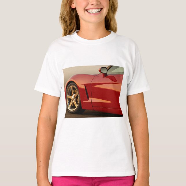 T-shirt Ma Corvette rouge (Devant)