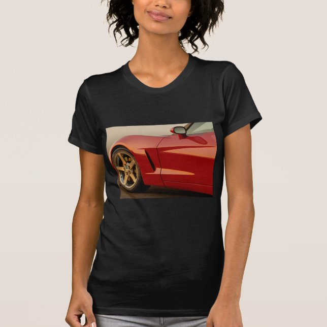 T-shirt Ma Corvette rouge (Devant)