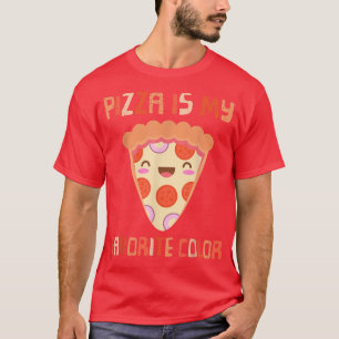 T-shirt Ma Couleur Favorite Est Pizza Funny Pepperoni Slic