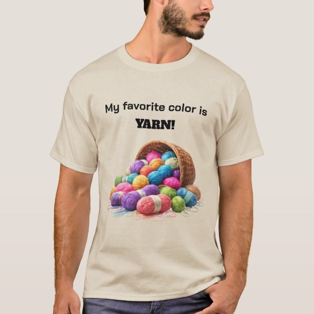 T-shirt Ma couleur préférée est la laine (Devant)