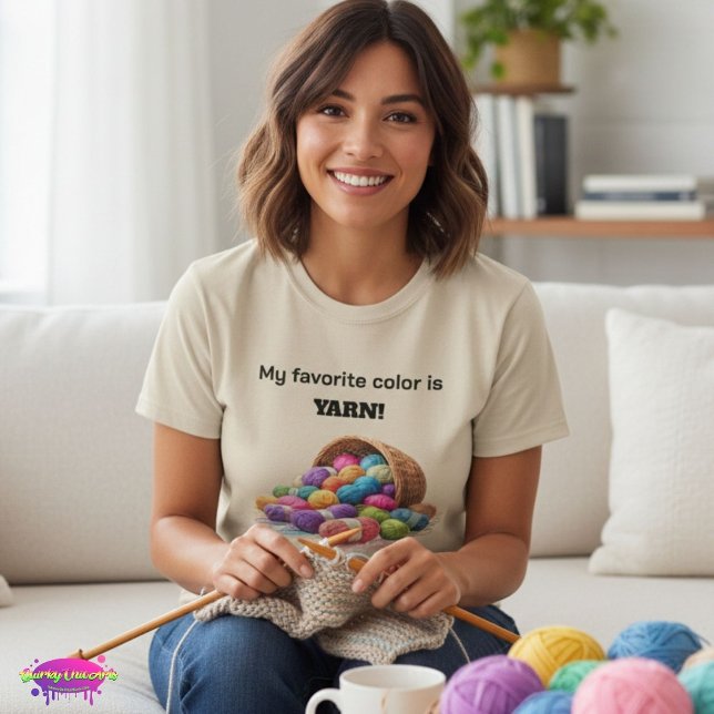 T-shirt Ma couleur préférée est la laine (Créateur téléchargé)