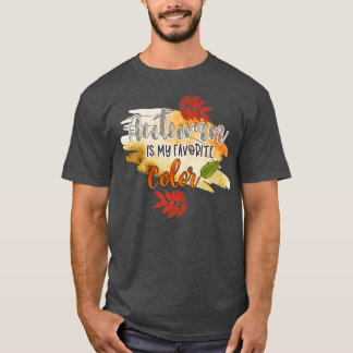 T-shirt Ma couleur préférée est l'automne