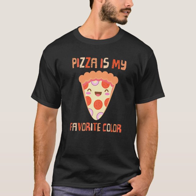 T-shirt Ma Couleur Préférée Est Pizza Pepperoni Slice Doug (Devant)