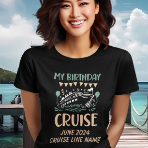 T-shirt Ma croisière d'anniversaire