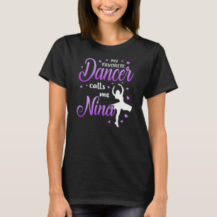 T-shirt Ma danseuse préférée m'appelle Nina Dance Grand-mè