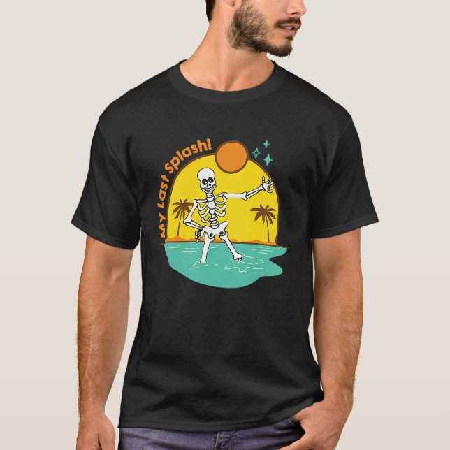 T-shirt Ma dernière mariée squelette de Splash Beach Bache (Devant)