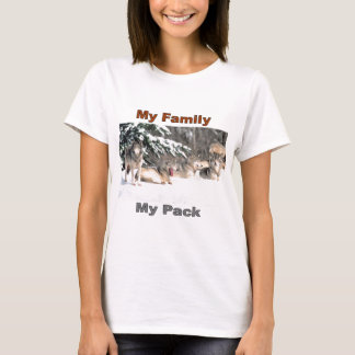 T-shirt Ma famille, ma ligne de paquet