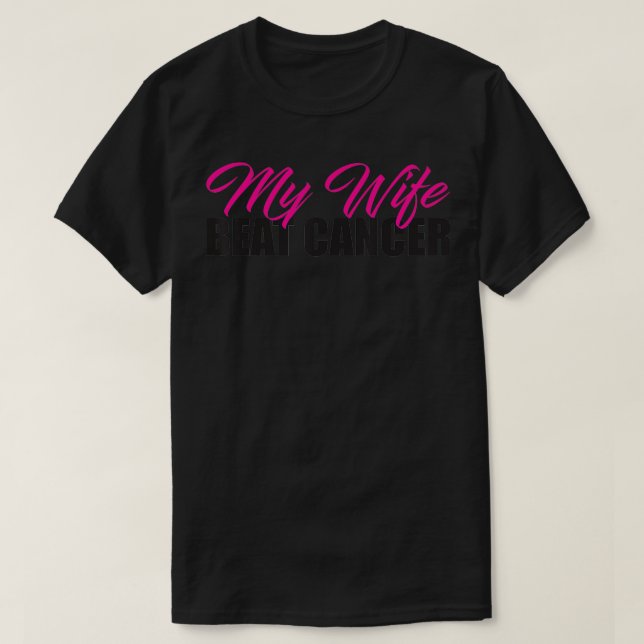 T-shirt Ma femme a battu la conscience de la maison (Design devant)