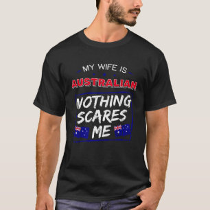 T-shirt Ma Femme Est Australienne Australie Héritage Racin