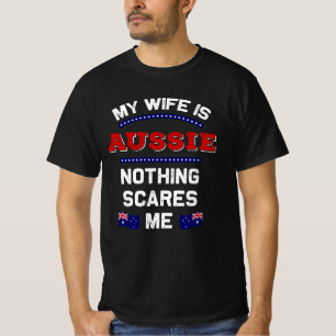 T-shirt Ma femme est Australienne sous la monarchie Austra