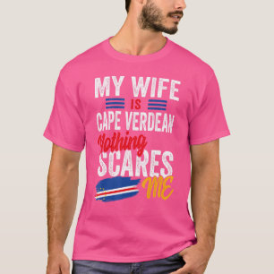 T-shirt Ma Femme Est Cap Verdienne Cap Vert Heritage Flag