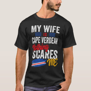 T-shirt Ma Femme Est Cap Verdienne Cap Vert Heritage Flag