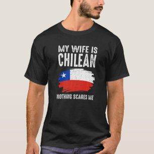 T-shirt Ma Femme Est Chilienne Fierté Chili Racines Patrim