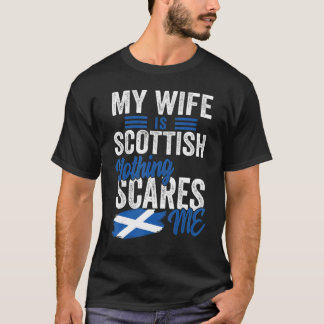 T-shirt Ma Femme Est Écossaise Ecosse Patrimoine Racines D