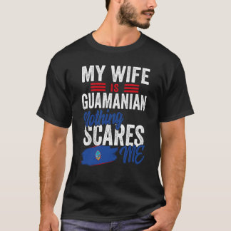 T-shirt Ma Femme Est Guamanienne Guam Heritage Roots Drape