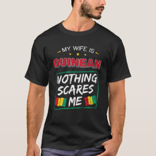 T-shirt Ma Femme Est Guinéenne Racines République De Guiné