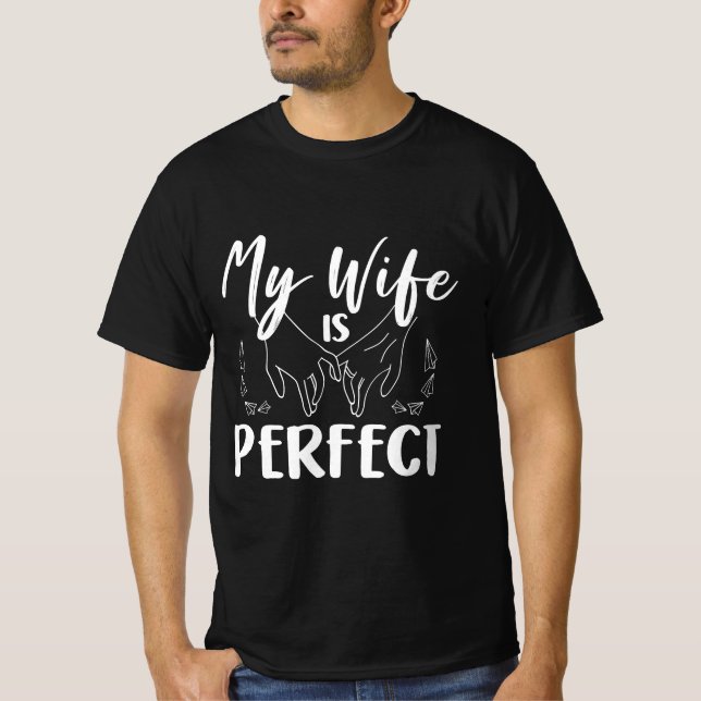 T-shirt Ma Femme Est Parfait Mari Amusant Mariage Annivers (Devant)
