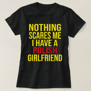 T-shirt Ma Femme Est Polonaise Rien Ne Me Fait Peur Mari