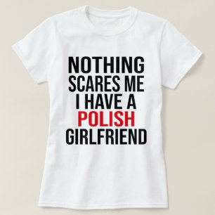 T-shirt Ma Femme Est Polonaise Rien Ne Me Fait Peur Mari