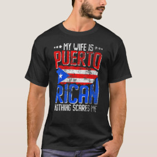 T-shirt Ma Femme Est Un Hérite Hispanique De Porto Rico Po