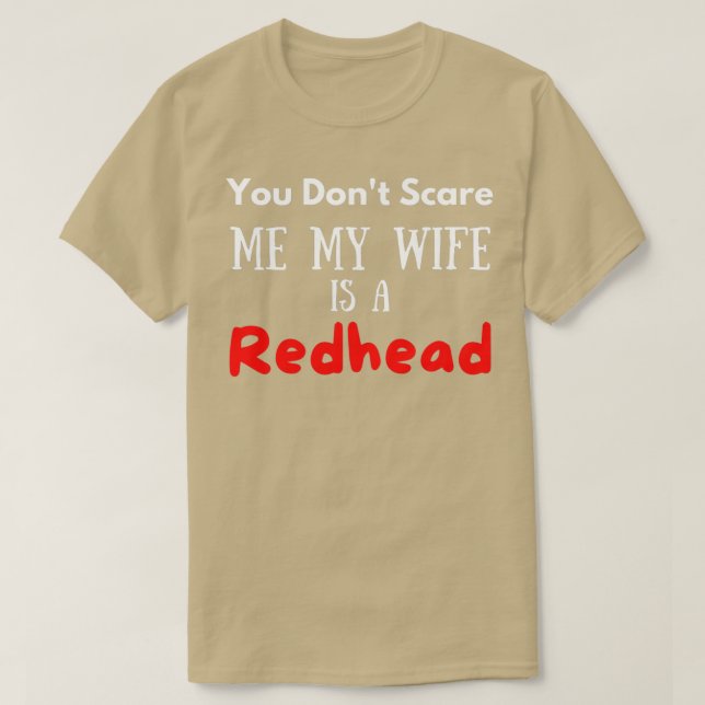 T-shirt Ma femme est une citation de rousse (Design devant)