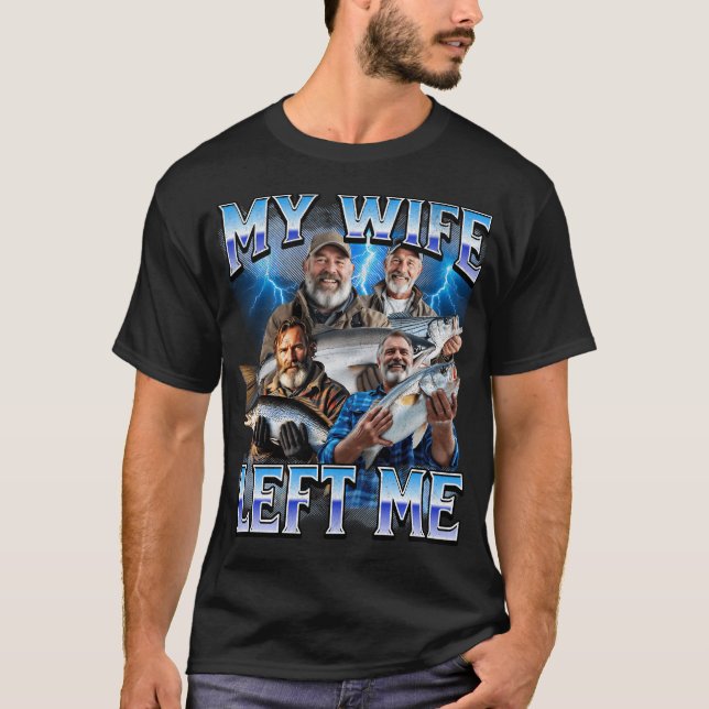 T-shirt Ma femme m'a quitté (Devant)