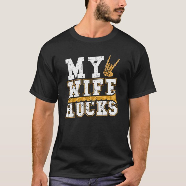 T-shirt Ma Femme Roche Flute & Flute (Devant)