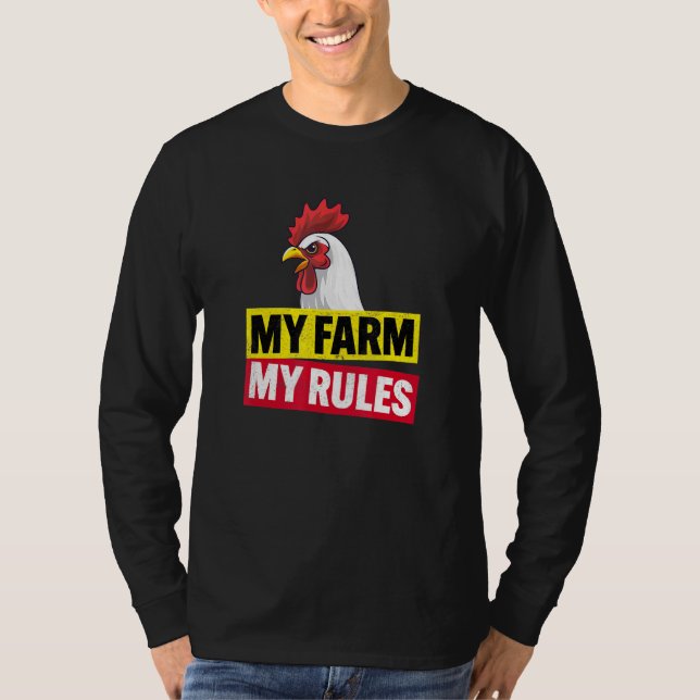 T-shirt Ma ferme Mes règles (Devant)