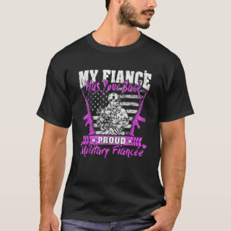 T-shirt Ma Fiance A Ton Arme De Fiancée Militaire À L'Arme