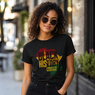 T-shirt Ma fierté de l'histoire noire et de l'héritage afr