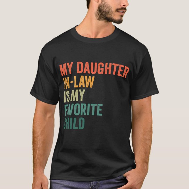 T-shirt Ma fille en droit est mon cadeau préféré enfant ré (Devant)