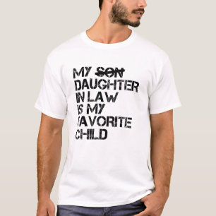T-shirt Ma Fille En Droit Est Mon Enfant Préféré