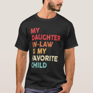 T-shirt Ma Fille En Droit Est Mon Fami Humour Favori Enfan