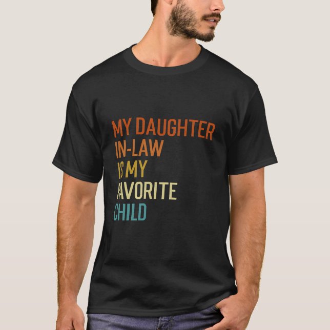 T-shirt Ma Fille En Droit Est Mon Favori Famille Enfant Hu (Devant)