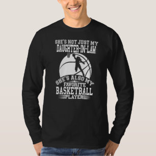 T-shirt Ma Fille En Droit Est Mon Joueur De Basketball Pré