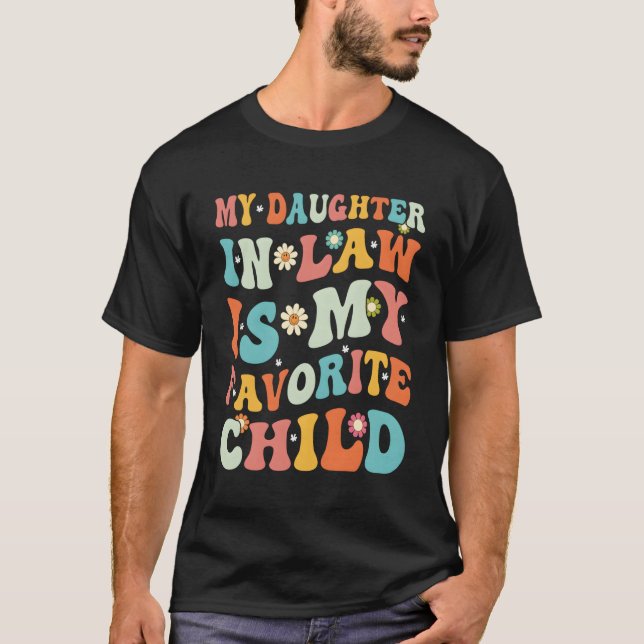 T-shirt Ma Fille En Droit Est Mon Père Enfant Préféré D (Devant)