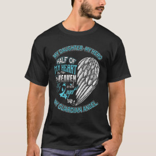 T-shirt Ma Fille Est Mon Ange Gardien La Moitié De Mon Coe