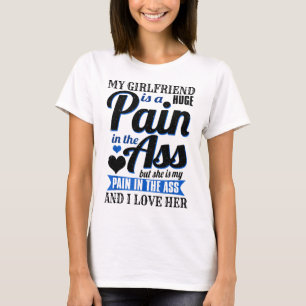 T-shirt Ma Fille Est Une Grosse Douleur Que Je L'Aime
