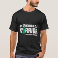 Ma fille est une guerrière Ruban vert Cancer du fo