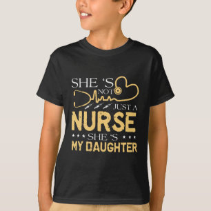 T-shirt Ma Fille Est Une Infirmière Fière Infirmière Maman