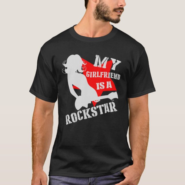 T-shirt Ma Fille Est Une Rockstar (Devant)