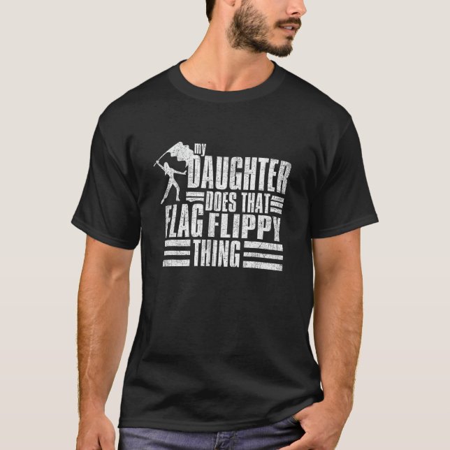 T-shirt Ma Fille Fait Ce Drapeau Flippant - Colorgua (Devant)