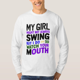 T-shirt Ma Fille Ne Chantera Peut-Être Pas Toujours, Mais