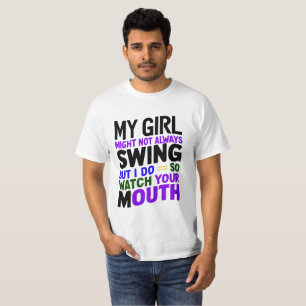 T-shirt Ma Fille Ne Chantera Peut-Être Pas Toujours, Mais 