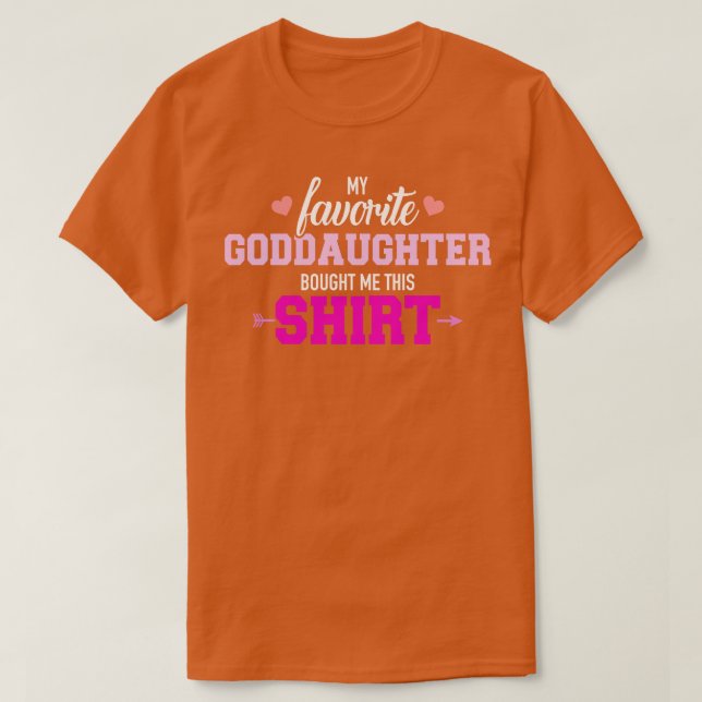T-shirt Ma fille préférée m'a acheté ce cadeau (Design devant)