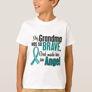 T-shirt Ma grand-maman est un Cancer ovarien de l'ange 1