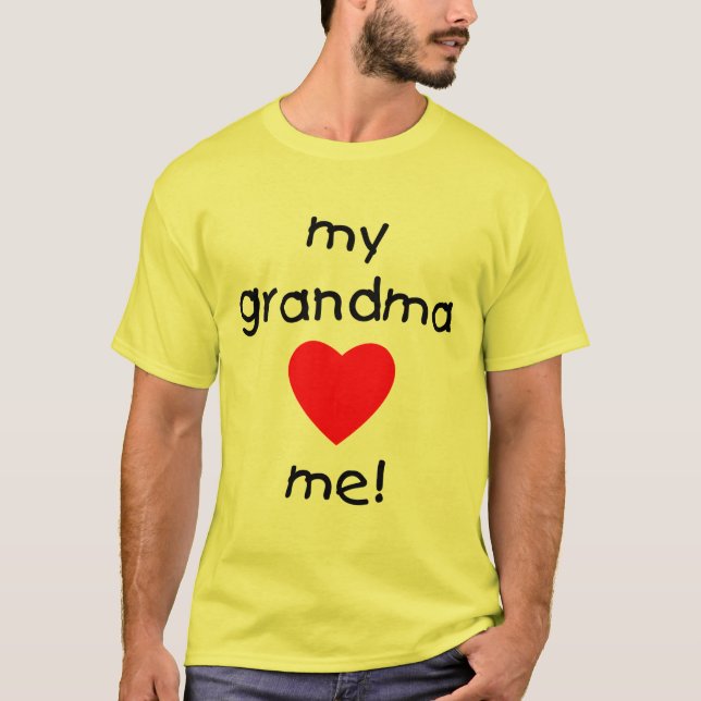 T-shirt ma grand-maman m'aime (Devant)