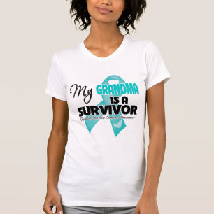 T-shirt Ma grand-mère est une survivante du cancer de l'o