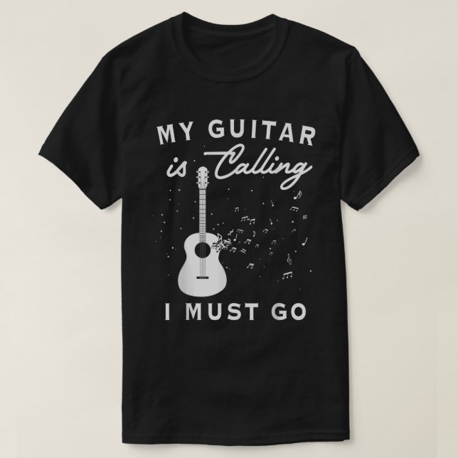 T-shirt Ma Guitare Appelle Les Cadeaux Du Joueur De Guitar (Design devant)